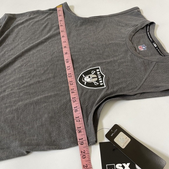 NFL Raiders Shirt MSX by Michael Strahan‎ Sleeveless Top Size Small MSRP $50.00 - Picture 5 of 12